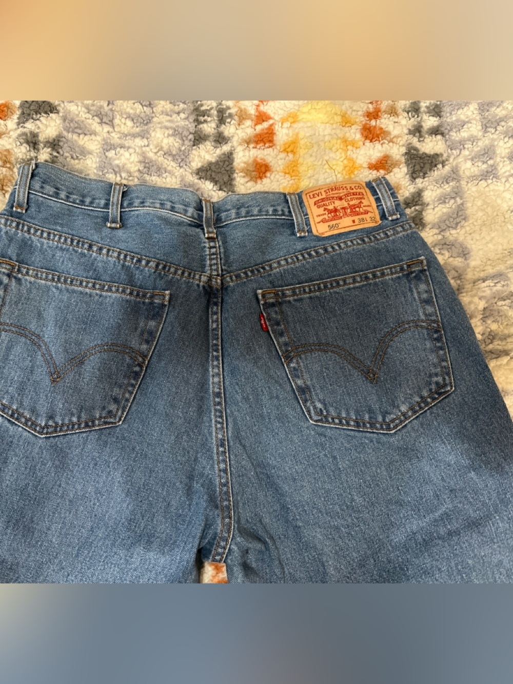 Levi’s 560 Comfort Fit Jeans 38x32 Men’s Relaxed Loose Fit Denim - Picture 3 of 5